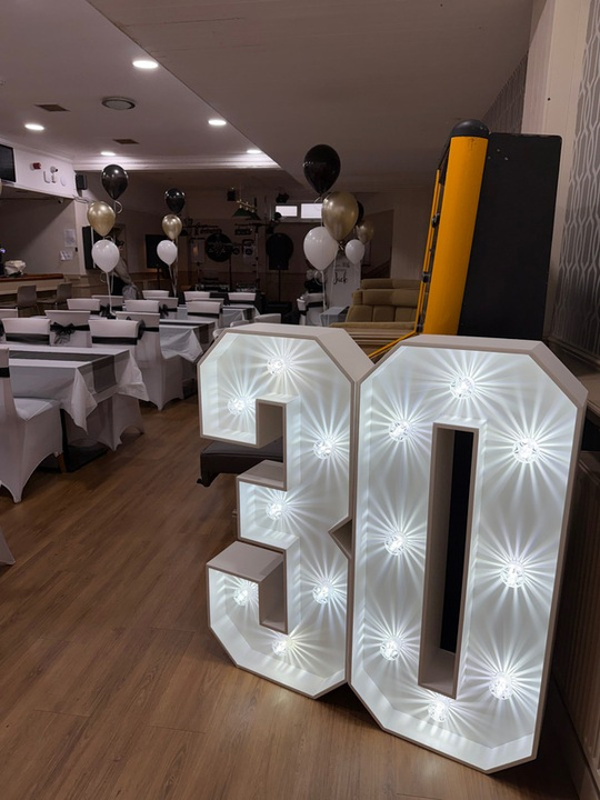 Stand-alone LED marquee numbers