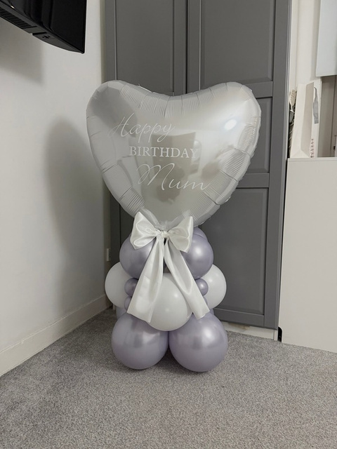 Personalised XL love heart balloon